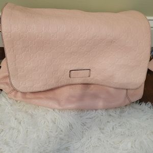 Discontinued leather gucci diaper bag